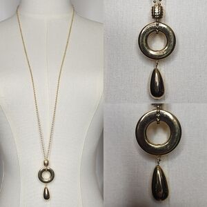 Mj Carroll Chic Gold-Tone Pendant Necklace